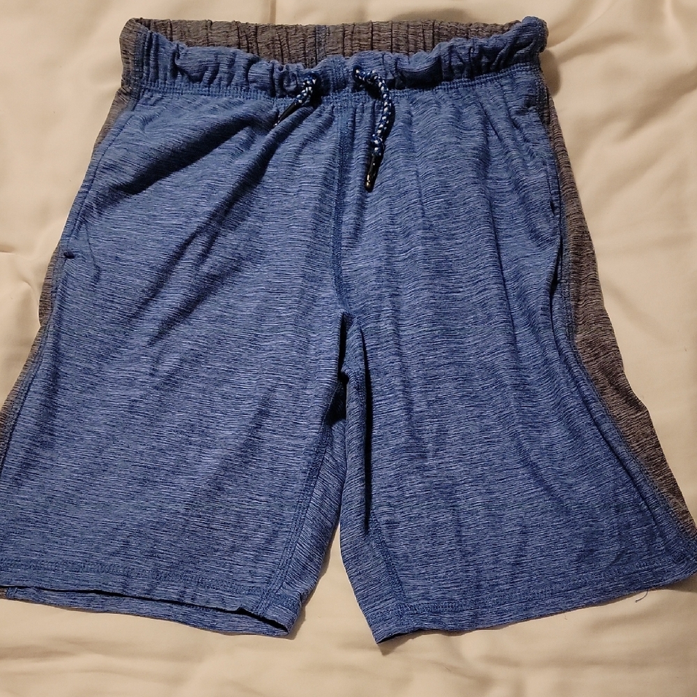 Hanna Andersson Gray and Blue Active Shorts